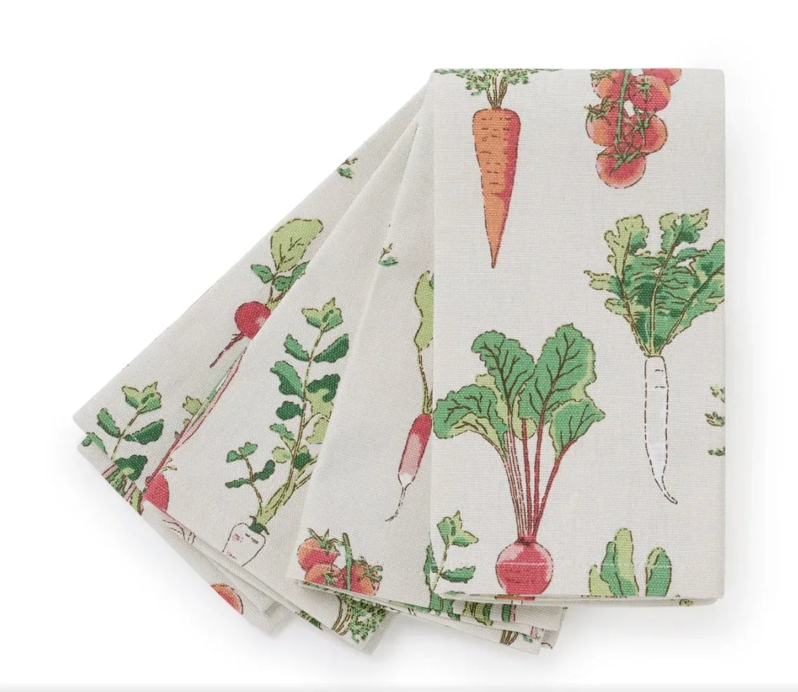 Sophie Allport Garden Vegetables Napkins (Set of 4) - Marcel’s Culinary Experience