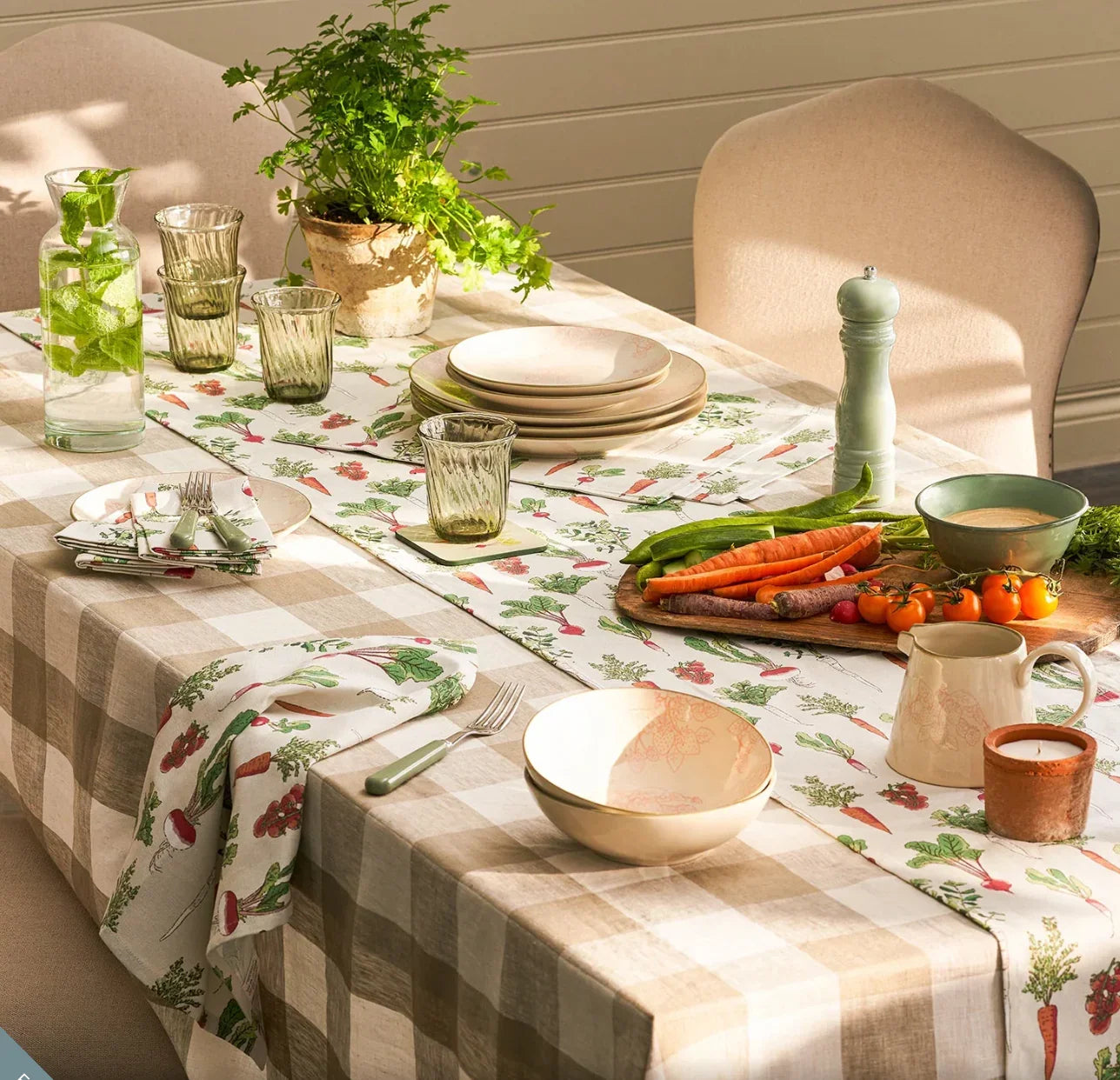 Sophie Allport Garden Vegetables Napkins (Set of 4) - Marcel’s Culinary Experience