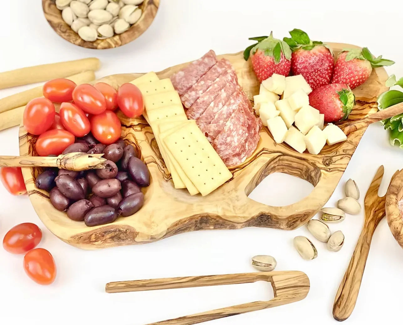 Natural Olivewood Appetizer Tray - Marcel’s Culinary Experience