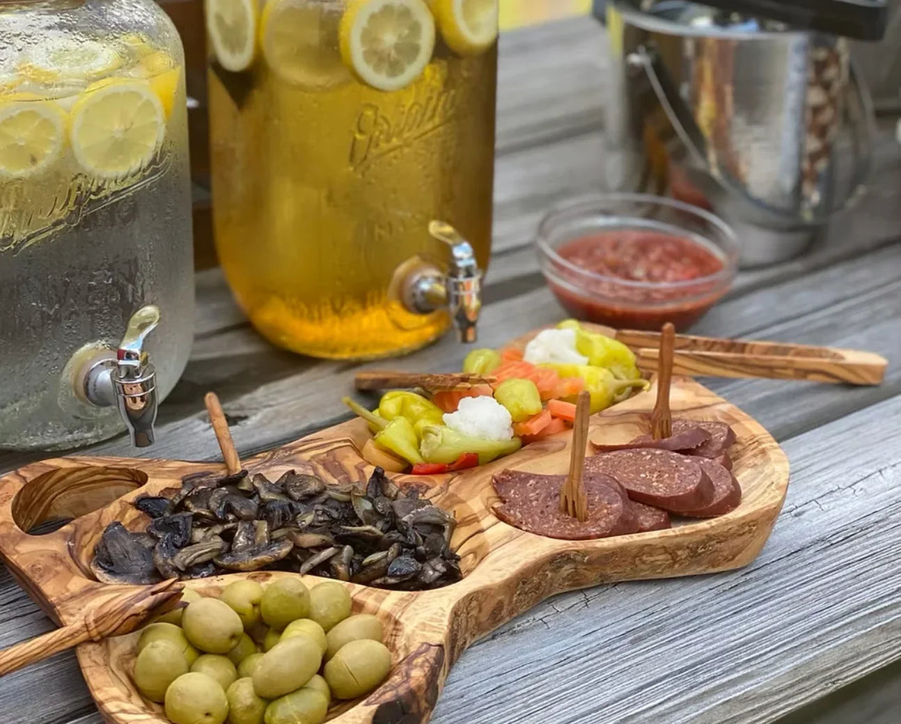 Natural Olivewood Appetizer Tray - Marcel’s Culinary Experience