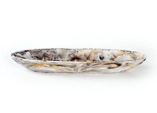 Nashi Home Boat Bowl Medium - Mocha Swirl - Marcel’s Culinary Experience