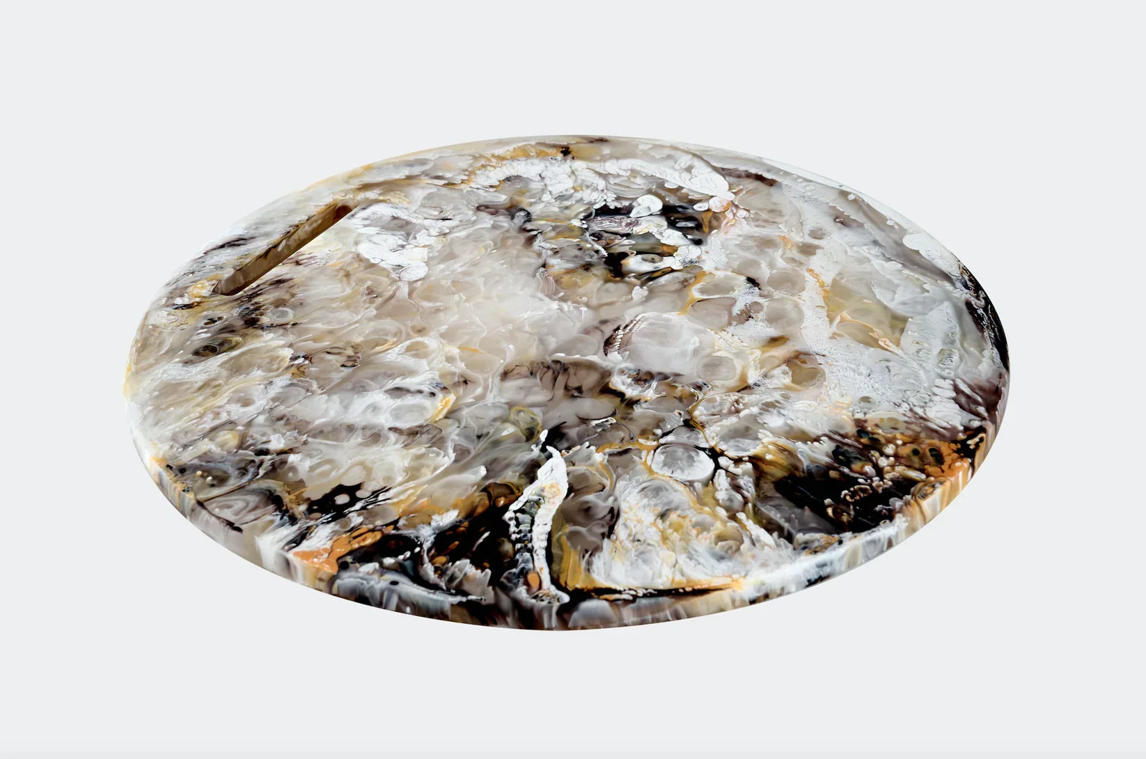 Nashi Home Round Chopping Board - Mocha Swirl - Marcel’s Culinary Experience