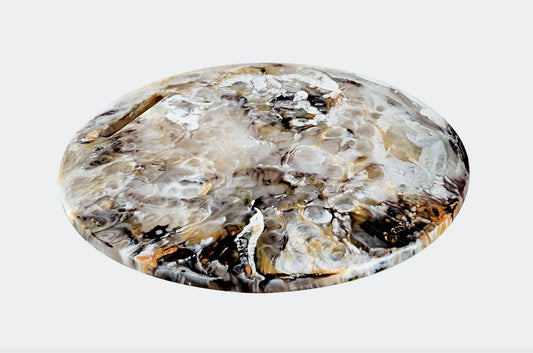 Nashi Home Round Chopping Board - Mocha Swirl - Marcel’s Culinary Experience