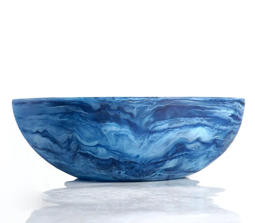 Nashi Home Wave Bowl Large - Denim Swirl