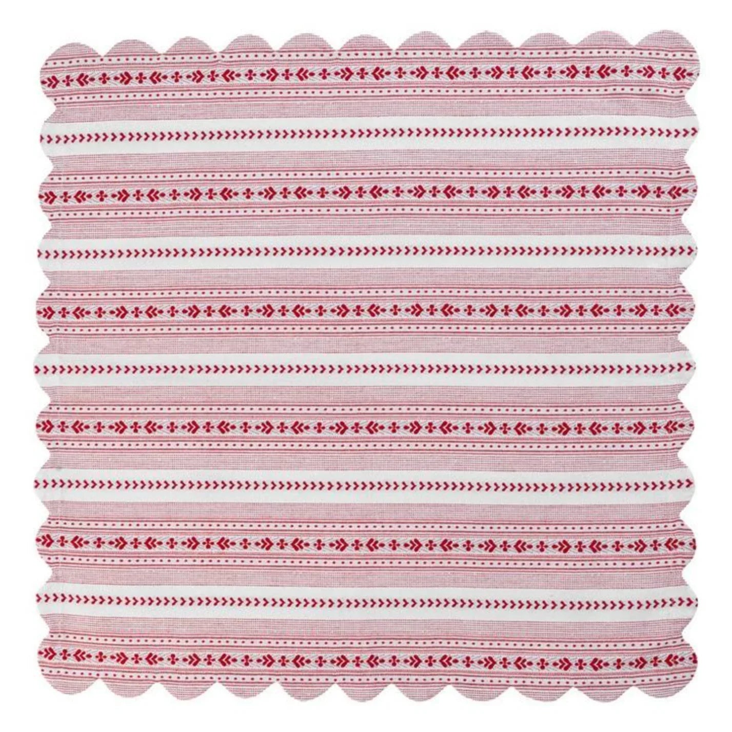 Juliska Juliska Villa Stripe Tablecloth - Ruby - Marcel’s Culinary Experience