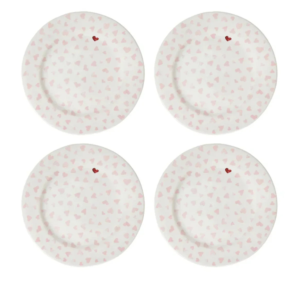 Juliska Love You More Dessert/Salad Plate Set/4 - Pink - Marcel’s Culinary Experience