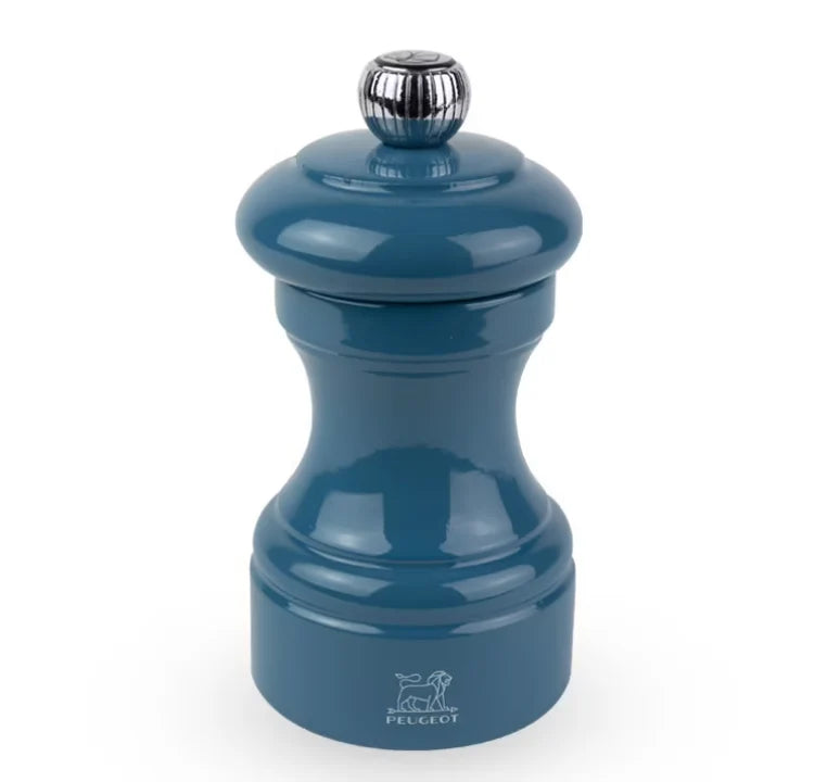 Peugeot Bistro Pepper Mill Pacific Blue Gloss Painted Wood - 4″