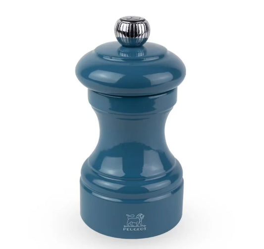 Peugeot Bistro Pepper Mill Pacific Blue Gloss Painted Wood - 4″