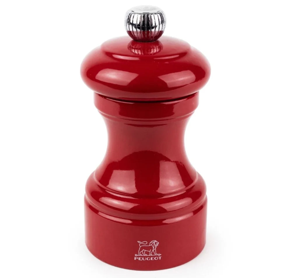 Peugeot Bistro Salt Mill Passion Red Gloss Painted Wood - 4″