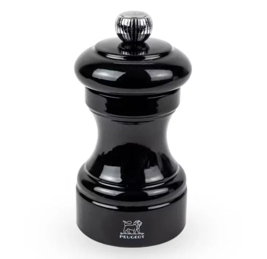 Peugeot Bistro Pepper Mill Black Lacquer Painted Wood - 4"