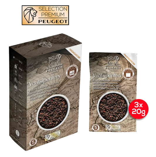 Peugeot Voatsiperifery Sachets of Madagascan Wild Pepper 3 x 20g - Marcel’s Culinary Experience