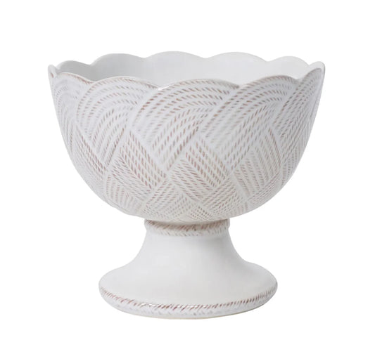 Juliska Le Panier Mystic Knot Footed Bowl - Whitewash - Marcel’s Culinary Experience