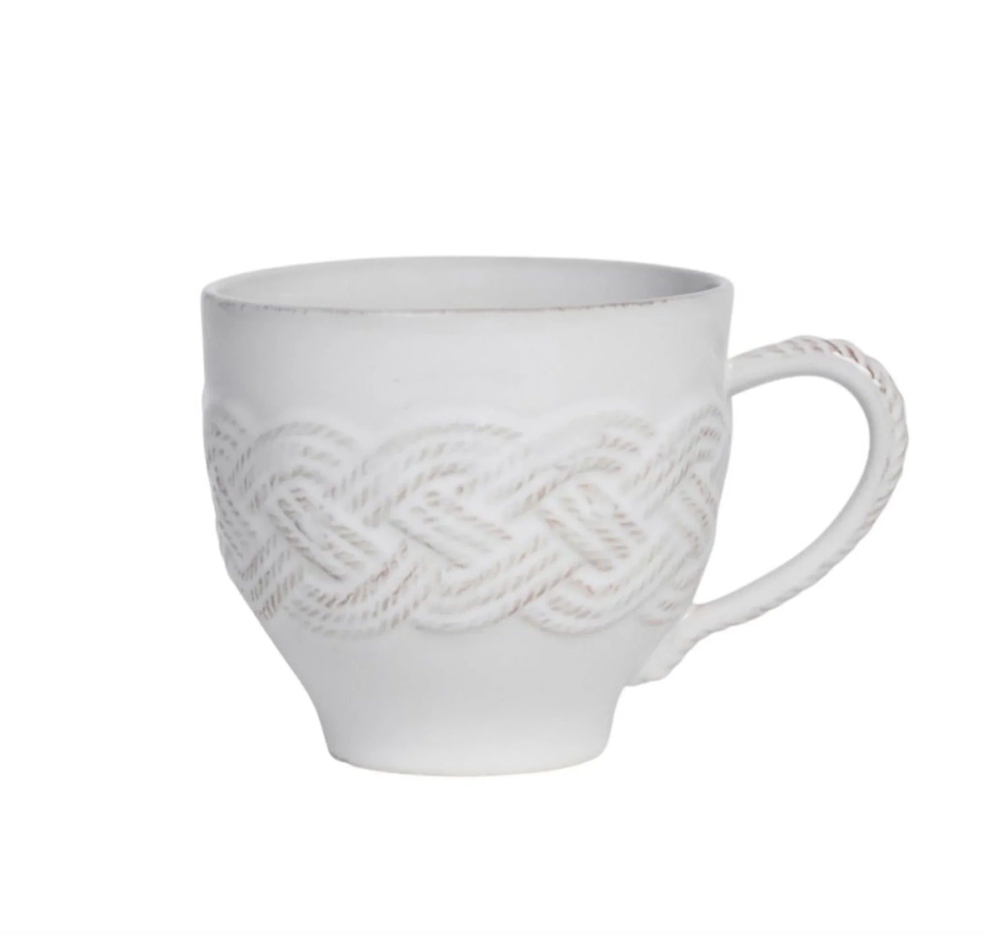 Juliska Le Panier Mystic Knot Mug - Whitewash - Marcel’s Culinary Experience