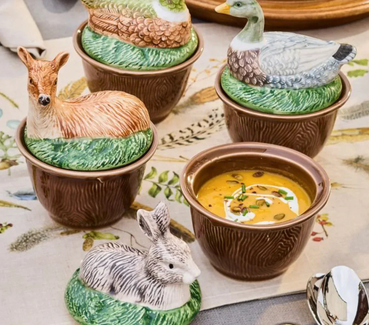 Juliska Forest Walk Deer Bowl with Lid - Marcel’s Culinary Experience