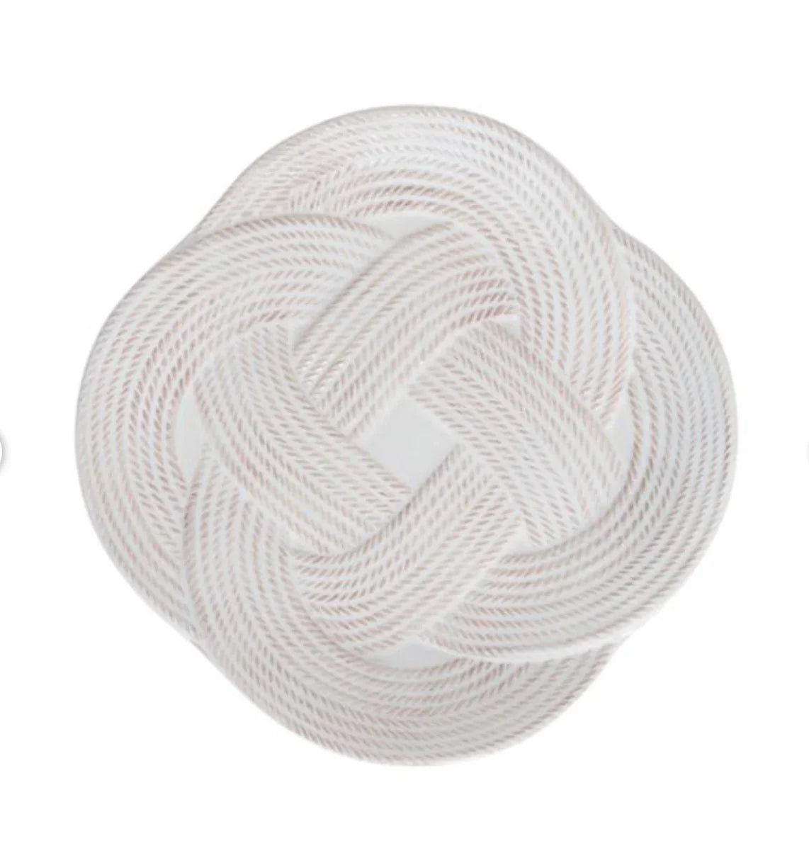 Juliska Le Panier Mystic Knot Dessert/Salad Plate - Whitewash - Marcel’s Culinary Experience