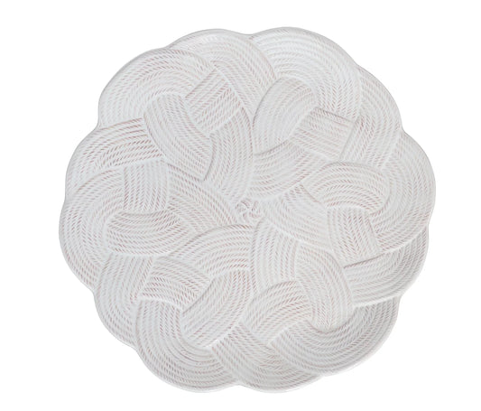 Juliska Le Panier Mystic Knot Charger/Platter - Whitewash - Marcel’s Culinary Experience