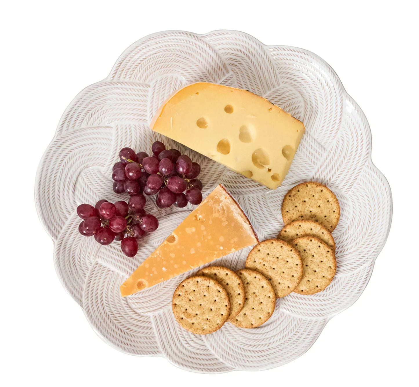 Juliska Le Panier Mystic Knot Charger/Platter - Whitewash - Marcel’s Culinary Experience