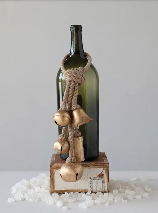 Decorative Metal Bells on Jute Hanger - Marcel’s Culinary Experience