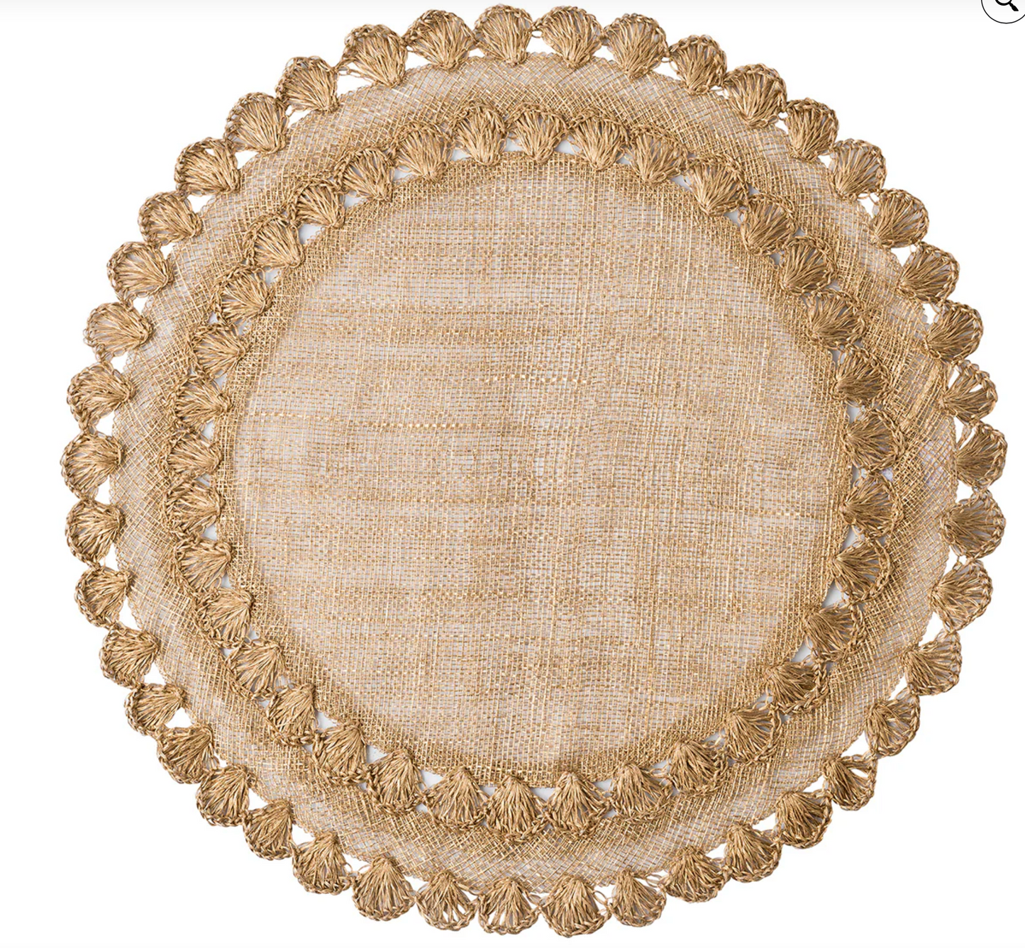 Juliska Isadora Placemat - Gold - Marcel’s Culinary Experience