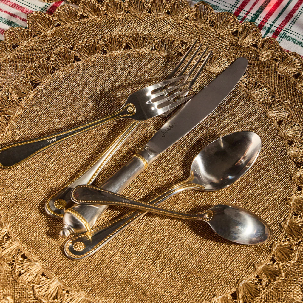 Juliska Isadora Placemat - Gold - Marcel’s Culinary Experience