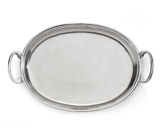 Arte Italica Peltro Large Oval Tray