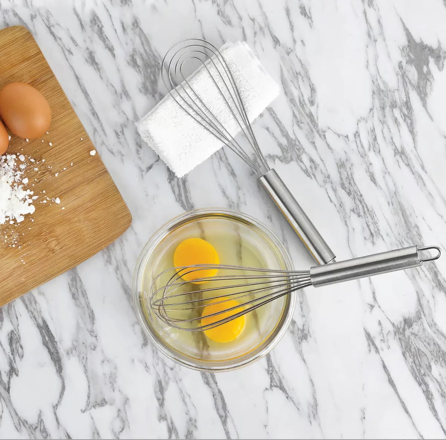 Flat Roux Whisk, 10" - Marcel’s Culinary Experience