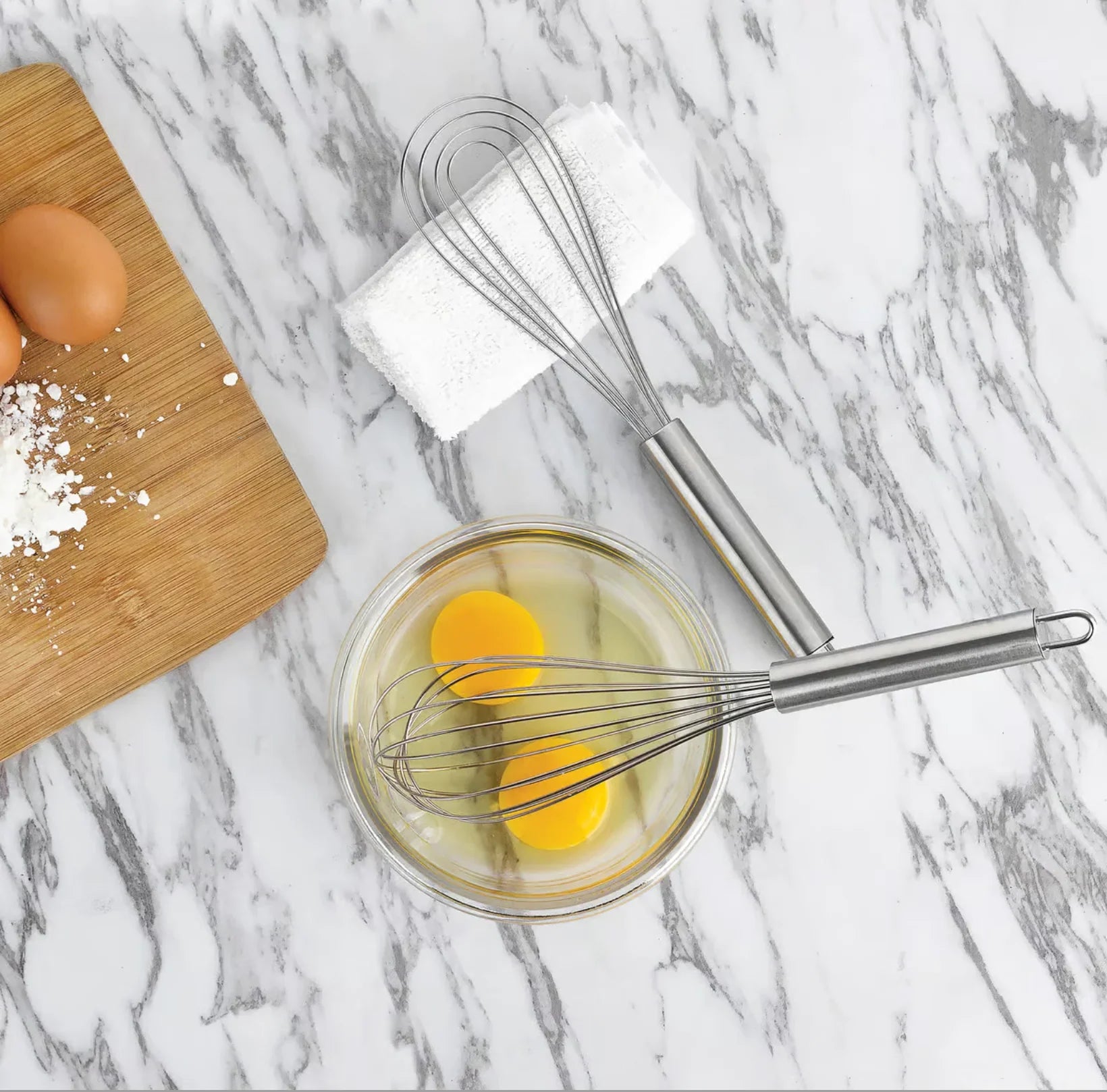 Flat Roux Whisk, 10" - Marcel’s Culinary Experience