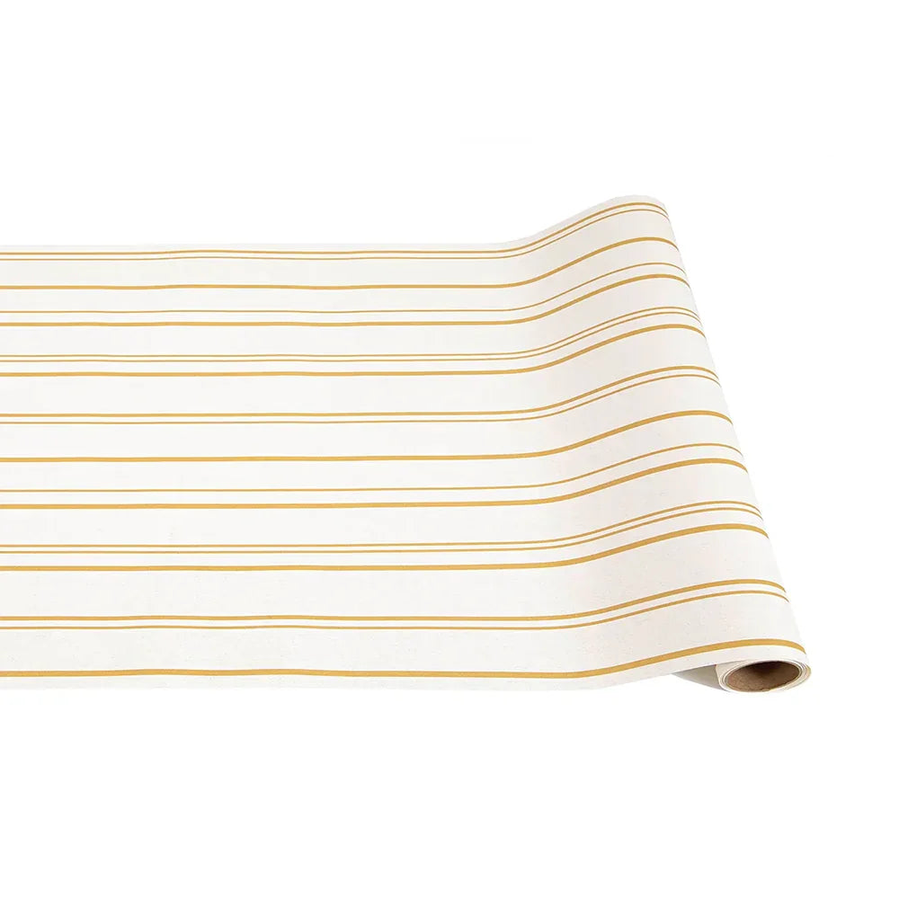 Hester & Cook Antique Gold Stripe Table Runner - Marcel’s Culinary Experience