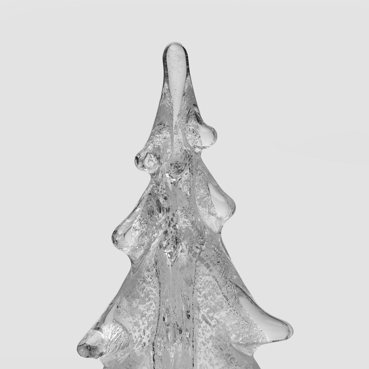 Simon Pearce Silver Leaf Glass Evergreen, 10 in.