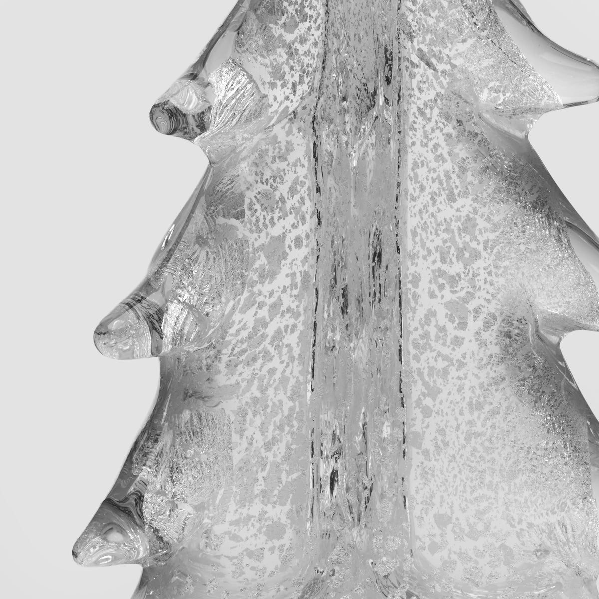Simon Pearce Silver Leaf Glass Evergreen, 10 in.