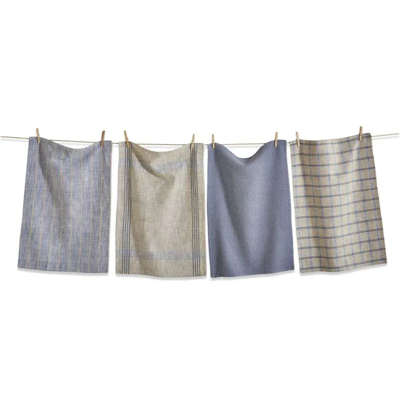Canyon Woven Dishtowel Set/4 Blue Denim - Marcel’s Culinary Experience