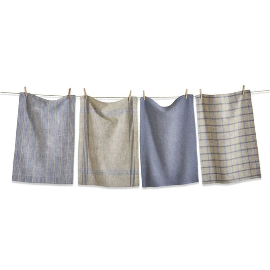 Canyon Woven Dishtowel Set/4 Blue Denim - Marcel’s Culinary Experience