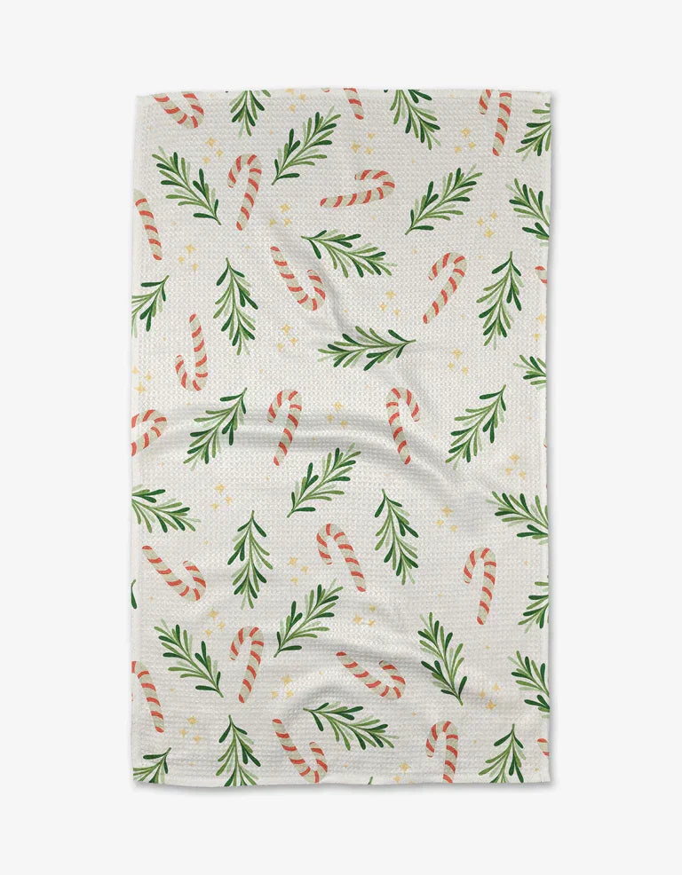 Geometry Happy Holidays Kitchen Tea Towel - Marcel’s Culinary Experience