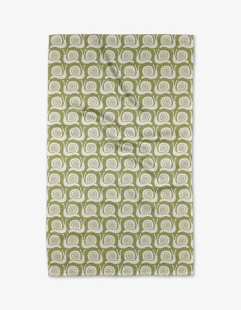 Geometry Snail Party Kitchen Tea Towel - Marcel’s Culinary Experience