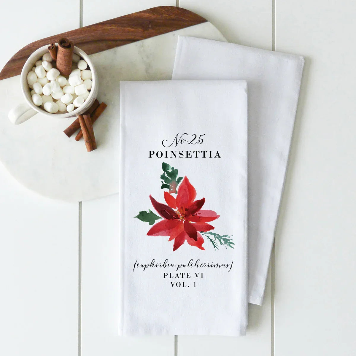 Poinsettia Tea Towel - Marcel’s Culinary Experience
