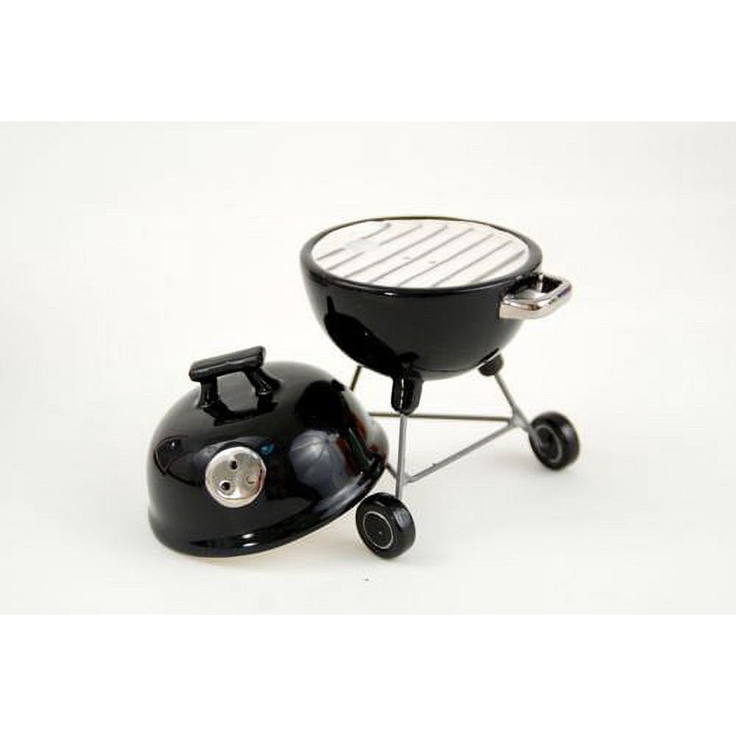 Black Barbeque Salt & Pepper Gift Box Ceramic 4