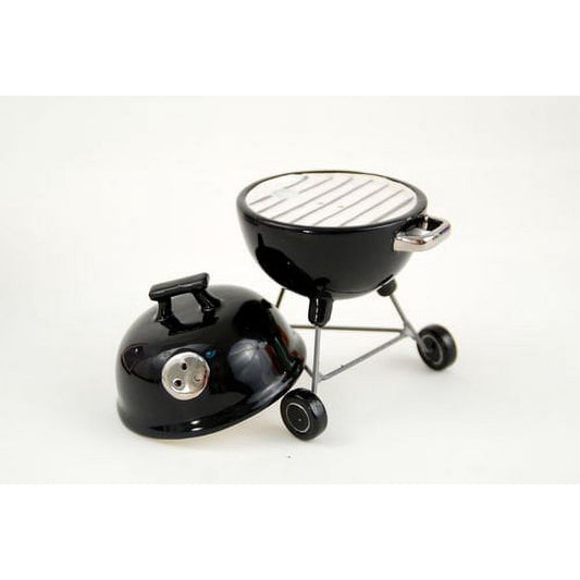 Black Barbeque Salt & Pepper Gift Box Ceramic 4