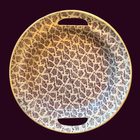 Terrafirma Utility Bowl Pinwheel Bordeaux - Marcel’s Culinary Experience