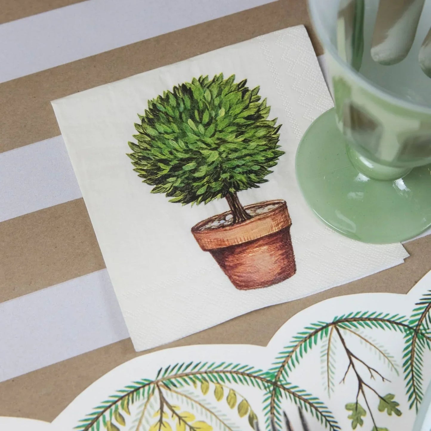 Hester & Cook Topiary Cocktail Napkin - Marcel’s Culinary Experience