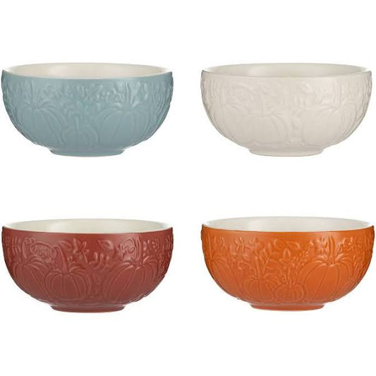 Mason Cash Pumpkin Mini Prep Bowls - Set of 4