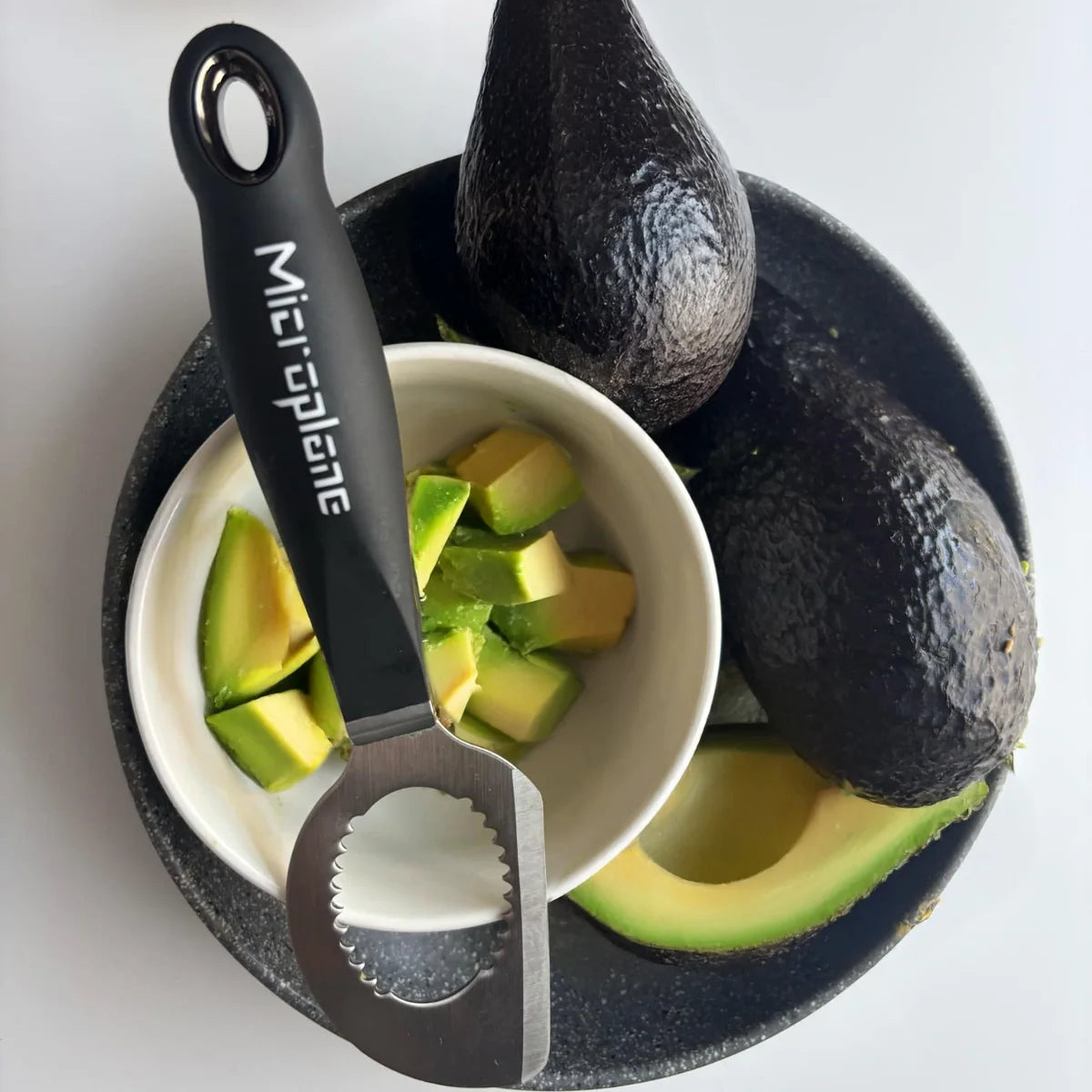 Microplane 3-in-1 Avocado Tool | Pit, Slice & Scoop