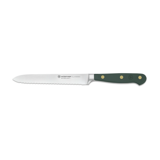 Wüsthof Classic Fresh Rosemary 5" Serrated Utility Knife
