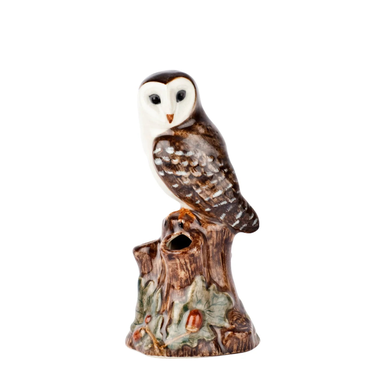 Quail Ceramics Barn Owl Bud Vase