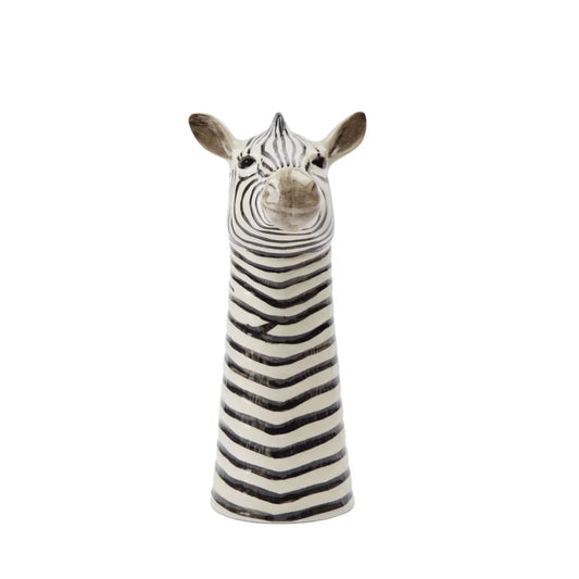 Quail Ceramics Zebra Flower Vase
