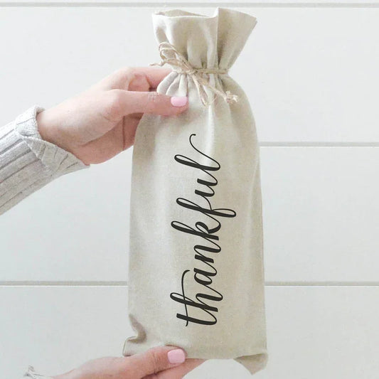 Porter Lane Home Thankful Wine Bag - Marcel’s Culinary Experience