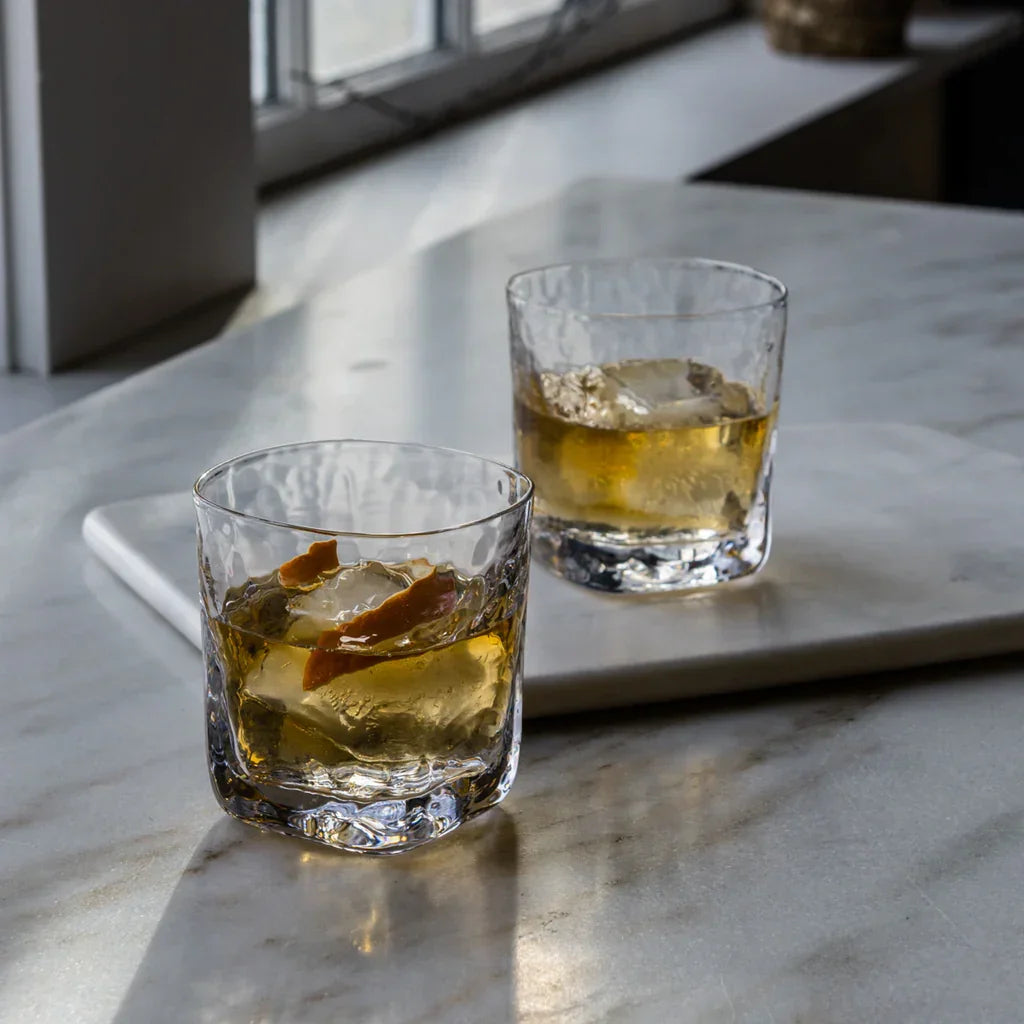 Simon Pearce Woodbury Double Old-Fashioned Set of 2 | Handcrafted