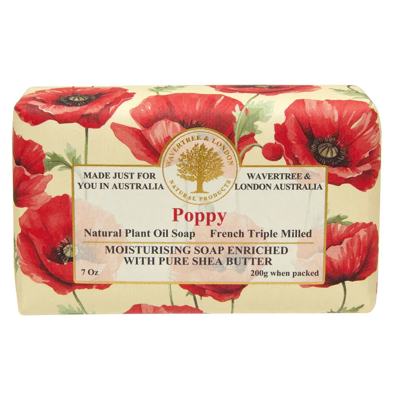 Wavertree & London Poppy Luxury Soap Bar - Marcel’s Culinary Experience