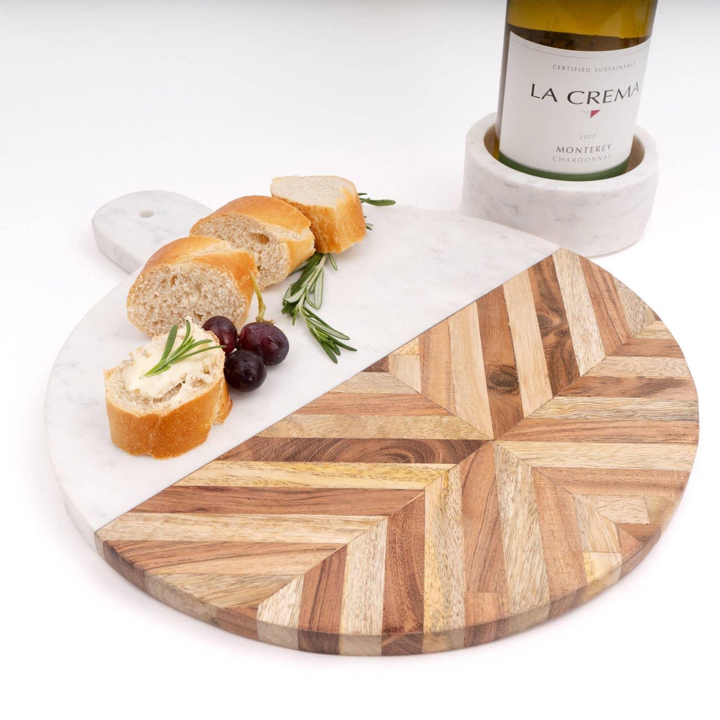 Marble Champagne & Wine Coaster - Marcel’s Culinary Experience