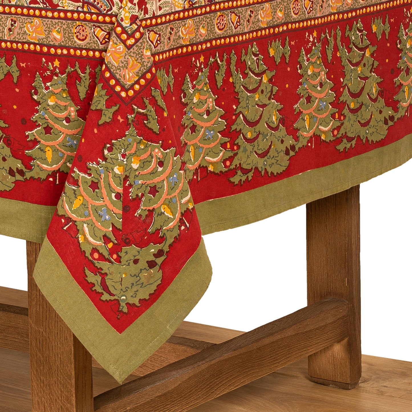 Couleur Nature Noel Red & Green | Tablecloth - Marcel’s Culinary Experience
