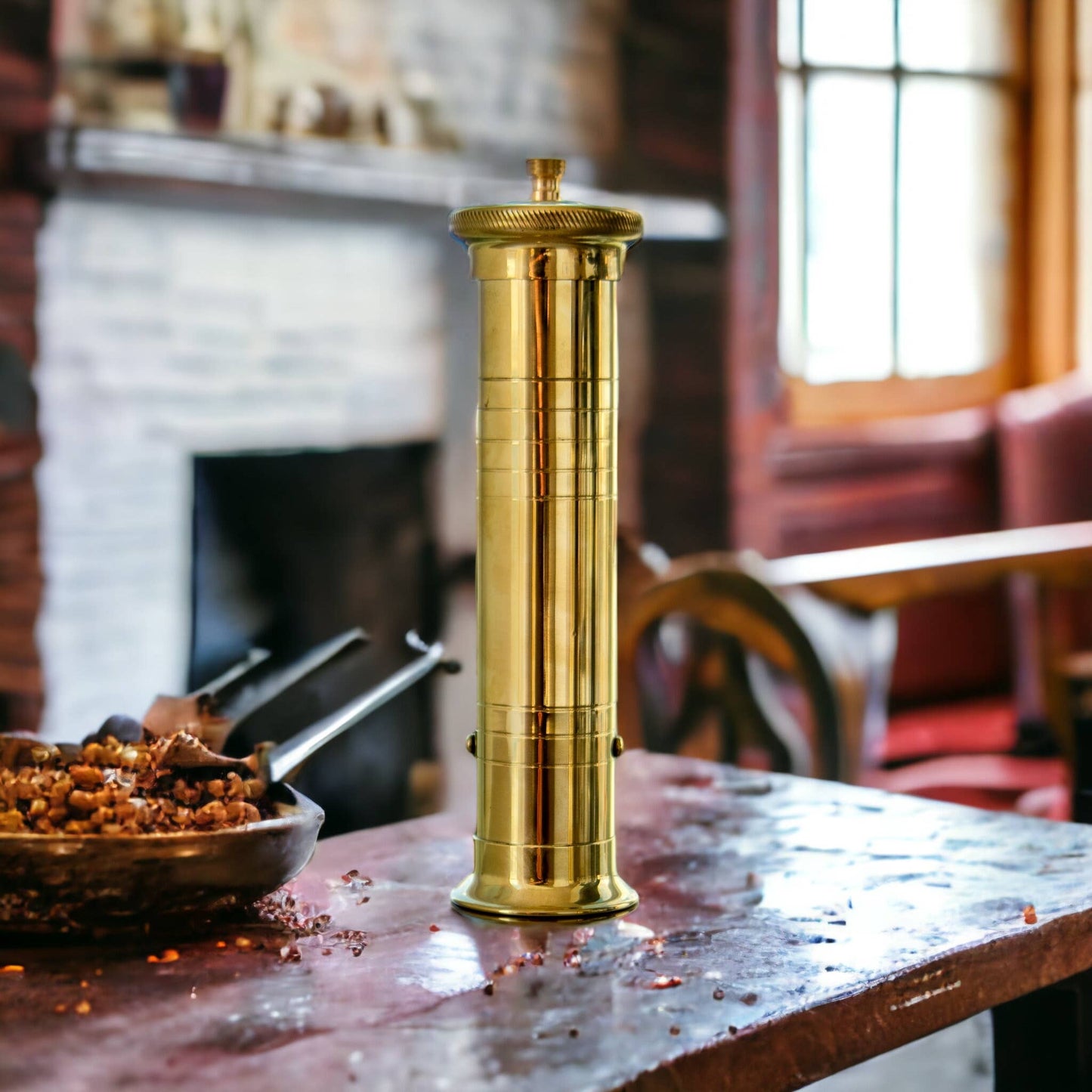 Chef's Mill Brass Pepper Grinder